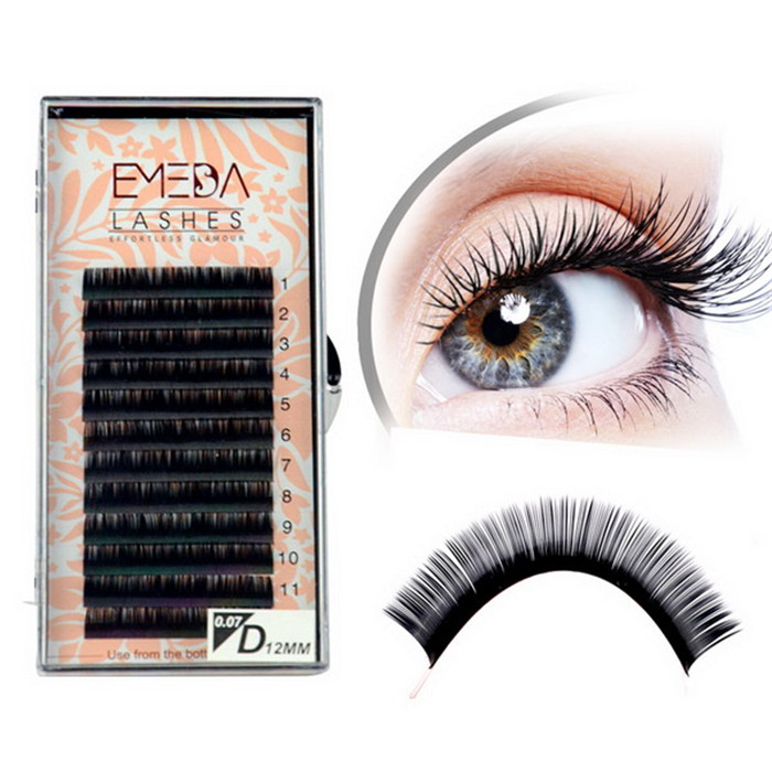 Natural silk eyelash lashes extension JH57-PY1